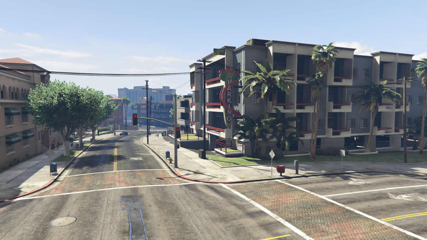 [YMAP] Parking en la intersección Vespucci Boulevard y Ginger Street [Add-On]